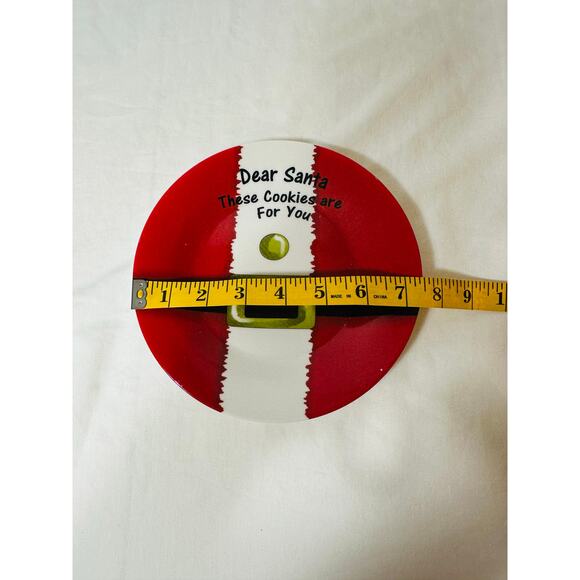 Santa Cookie & Milk Set Festive Ceramic Plate & Bottle Holiday Gift Display - Picture 5 of 9